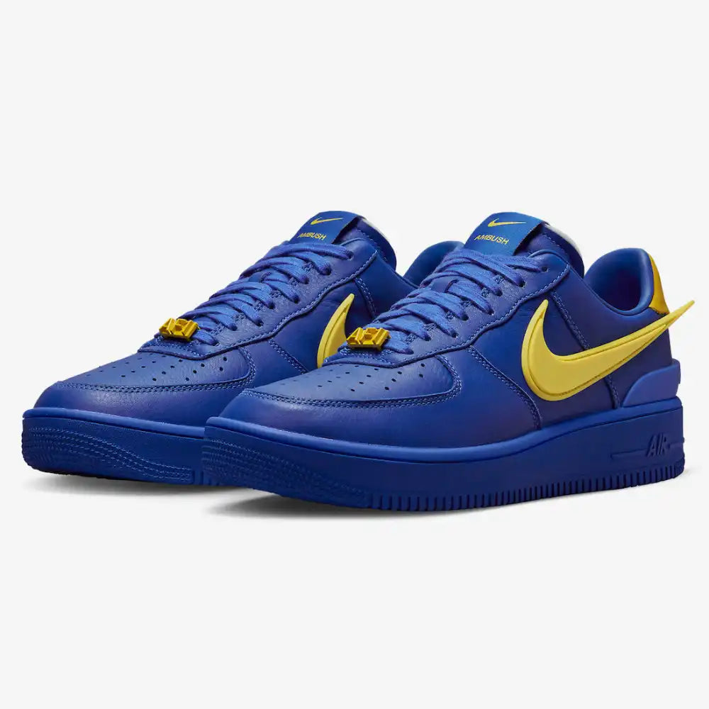 Tênis Ambush x Nike Air Force 1 Low Game Royal and Vivid Sulphur