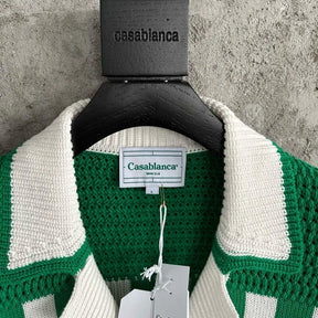 Conjunto Casablanca Crochê BrancoVerde