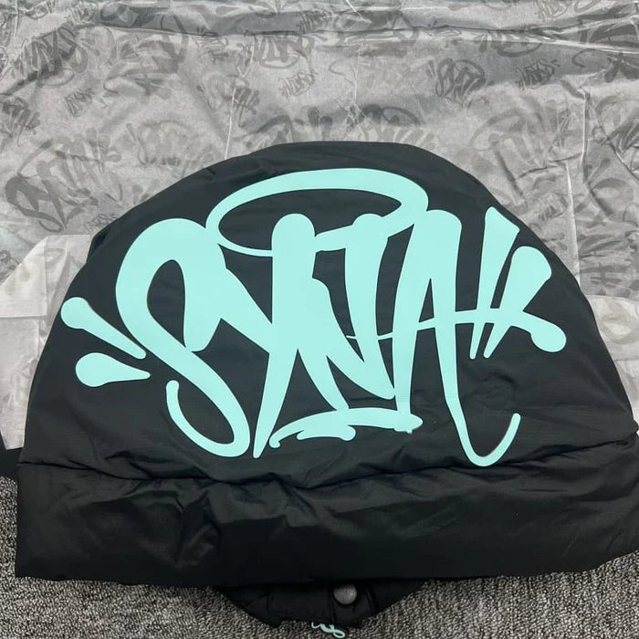 Jaqueta Puffer Synaworld Preto Azul