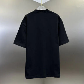 Camiseta Balenciaga Cracked Logo DistressedA