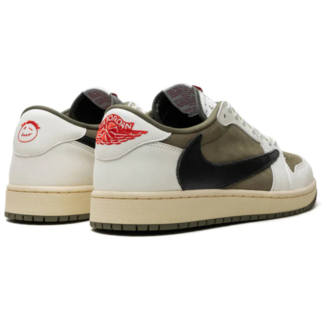 Tênis Nike Air Jordan 1 Low X Travis Scott Medium Olive Verde