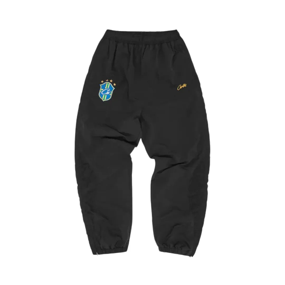 Calça Corteiz Olympic Shuku Brasil Black