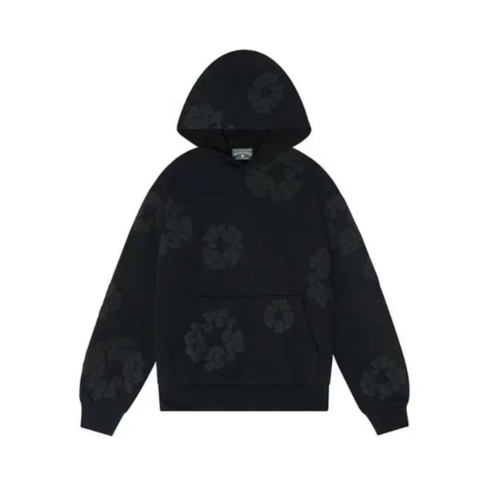 Moletom Denim Tears Cotton Wreath Black Monochrome