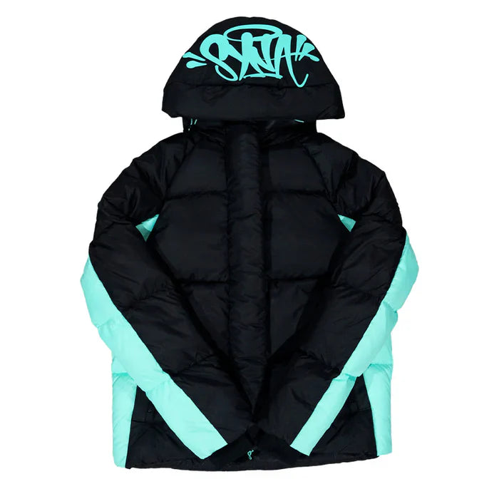 Jaqueta Puffer Synaworld Preto Azul