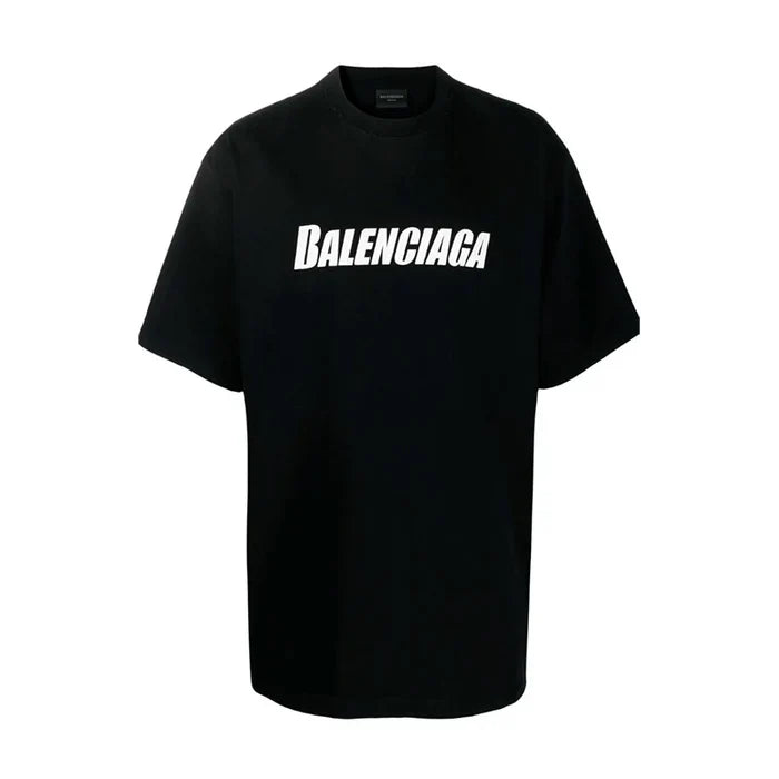 Camiseta Balenciaga Cracked Logo DistressedA