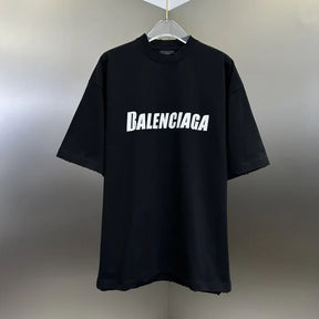 Camiseta Balenciaga Cracked Logo DistressedA