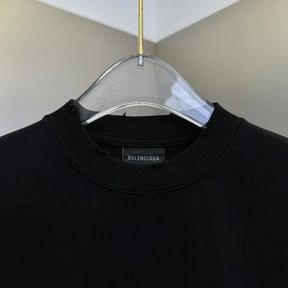 Camiseta Balenciaga Cracked Logo DistressedA