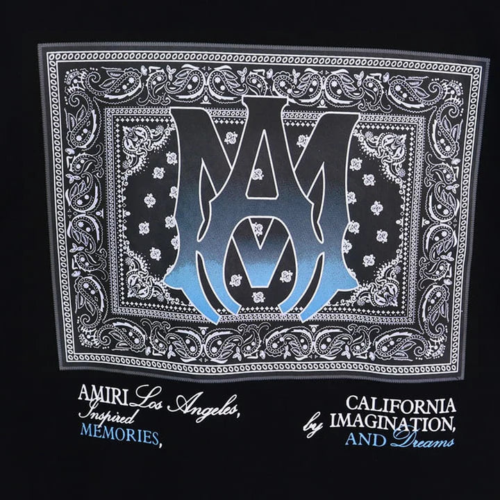 Camiseta Amiri Ma Bandana Black