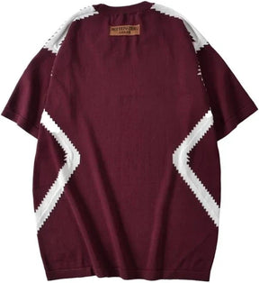 Camiseta Louis Vuitton Short-Sleeved Cotton Intarsia Crewneck